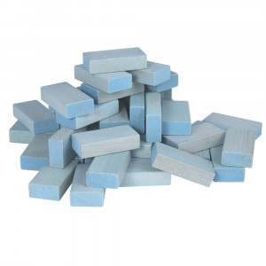 Beck Pastell Uhlbausteine blau - Holzspielzeug Profi