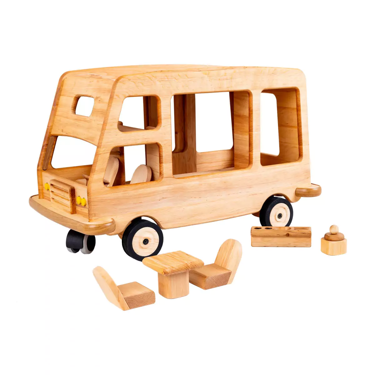 Drewart Wohnmobil aus Erle mit Möbeln - Holzspielzeug Profi