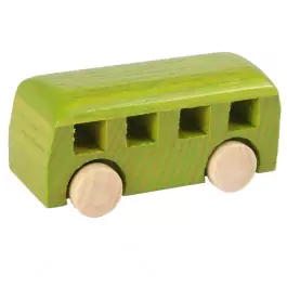 Beck Miniatur Kleinbus in grün - Holzspielzeug Profi