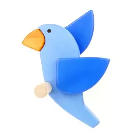 BAJO Garderobe Vogel Bluebird links - Holzspielzeug Profi