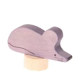 GRIMM´S Stecker grau-rosa Maus - Holzspielzeug Profi