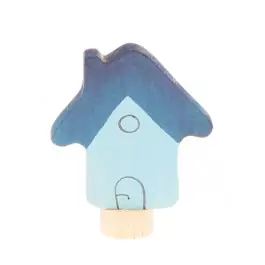GRIMM´S Stecker Haus blau - Holzspielzeug Profi