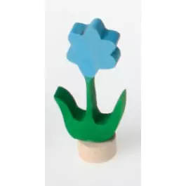 GRIMM´S Stecker Blume blau - Holzspielzeug Profi