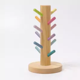 GRIMM´S Sortierhilfe Bauringe pastell - Holzspielzeug Profi