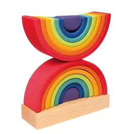 Grimm´s Steckturm Regenbogen  - Holzspielzeug Profi