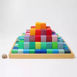 GRIMM`S Große Stufenpyramide: Bausteine - Holzspielzeug Profi
