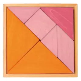 GRIMM´S Tangram rosa-orange - Holzspielzeug Profi