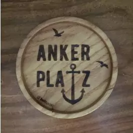 Holzpost® Untersetzer Bierdeckel "Ankerplatz" - Holzspielzeug Profi