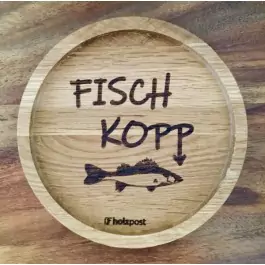 Holzpost® Untersetzer Bierdeckel "Fischkopp" - Holzspielzeug Profi