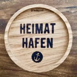 Holzpost® Untersetzer Bierdeckel "Heimathafen" - Holzspielzeug Profi