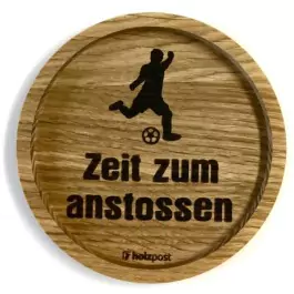 Holzpost® Untersetzer Bierdeckel "anstossen" - Holzspielzeug Profi