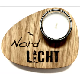 Holzpost® Teelicht Halterung "Nordlicht" - Holzspielzeug Profi