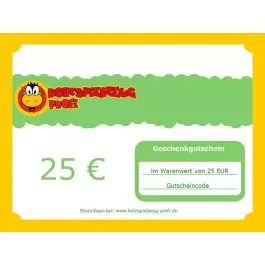 Holzspielzeug Profi Geschenkgutschein 25 EUR