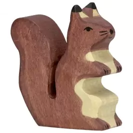 Holztiger Braunes Eichhörnchen - Holzspielzeug Profi