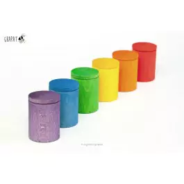 Grapat Becher mit Deckel (Cups with Lid) - Holzspielzeug Profi