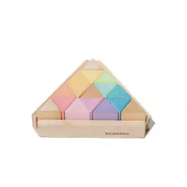 OCAMORA Baukasten Triangular Prisms pastell - Holzspielzeug Profi