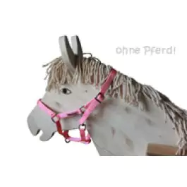 Helga Kreft Halfter Susi rosa für Gartenpferde (ohne Pferd) - Holzspielzeug Profi