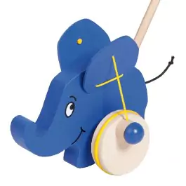 Schiebespielzeug Elefant von Helga Kreft - Holzspielzeug Profi