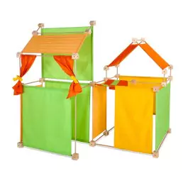 Trígonos Maxi in gelb-grün-orange - Holzspielzeug Profi