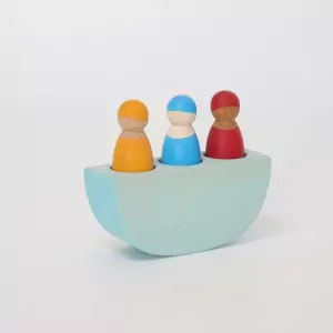 GRIMM´S 3 Männer im Boot bunt - Holzspielzeug Profi