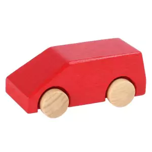 Beck roter Miniatur Van- Holzspielzeug Profi