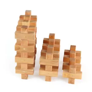 BAUSPIEL Plusklötze (12 Teile) - Holzspielzeug Profi