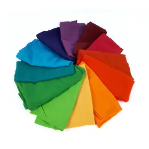 BAUSPIEL Farbkreistücher in 12 Farben: kombiniert - Holzspielzeug Profi