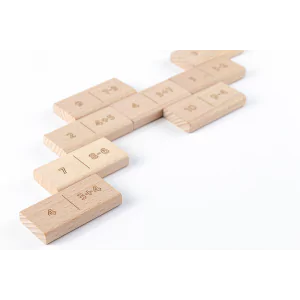 JARDesign DiDi Toys Mathematische Dominosteine Addition & Subtraktion bis 10 - natur - Holzspielzeug Profi 