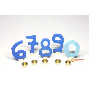 GRIMM´S Zahlenstecker 6-9 +0, blau