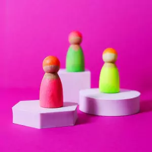 GRIMM´S Neonfreunde Mix Regenbogenbande  - Holzspielzeug Profi