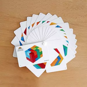 GRIMM´S Kartenfächer Bauspiel Viereck - Holzspielzeug Profi