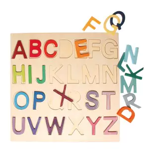 GRIMM´S Holzbuchstabenspiel im Rahmen - Holzspielzeug Profi