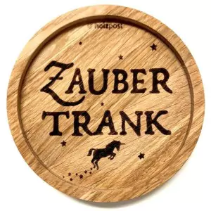 Holzpost® Untersetzer Bierdeckel "Zaubertrank" - Holzspielzeug Profi