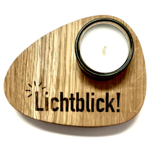 Holzpost® Teelicht Halterung "Lichtblick" - Holzspielzeug Profi