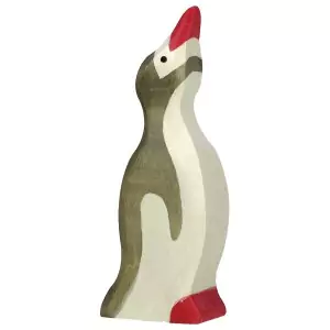 Holztiger Kleiner Pinguin Kopf hoch - Holzspielzeug Profi