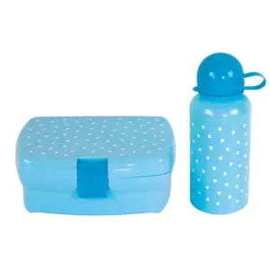 JaBaDaBaDo Lunchbox & Trinkflasche blau - Holzspielzeug Profi