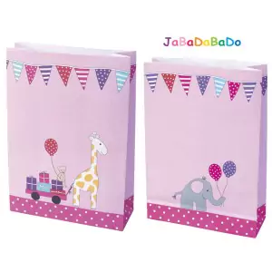 JaBaDaBaDo Partytüten mit Giraffe & Elefant in pink - Holzspielzeug Profi