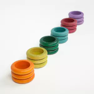 Grapat 18 Ringe alternative Farben - Holzspielzeug Profi