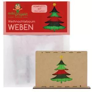 mikiprojekt Bastelset Weben Weihnachtsbaum - Holzspielzeug Profi
