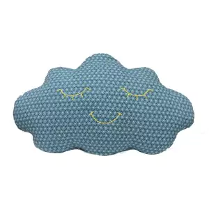 Deko Kissen Clouds blaue Blume von MOEPA - Holzspielzeug Profi