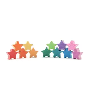 OCAMORA Sterne Set natur Estrellas Color - Holzspielzeug Profi