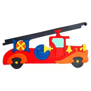 Tedefamily Puzzle Feuerwehr - Holzspielzeug Profi
