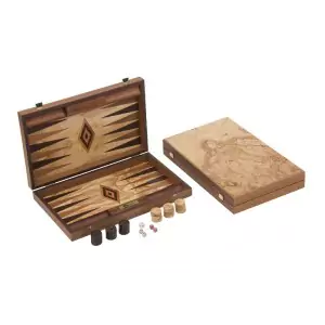 Übergames Backgammon Olivenholz robust - Holzspielzeug Profi