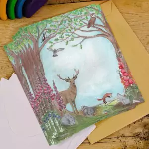 Wilded Family Briefpapier Set Woodland Animals - Holzspielzeug Profi