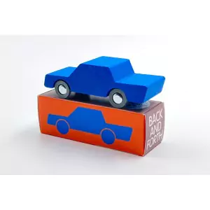 waytoplay Back & Forth Holzauto Blue - Holzspielzeug Profi