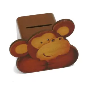 Weizenkorn Spardose Affe - Holzspielzeug Profi