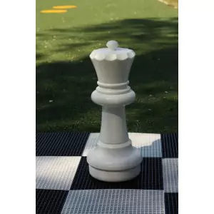 Übergames Giga Riesen Schachfigure Dame in weiß - Holzspielzeug Profi