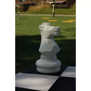 Übergames Giga Riesen Schachfigure Pferd in weiß - Holzspielzeug Profi
