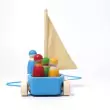 GRIMM´S Großer Strandsegler zum Hinterherziehen - Holzspielzeug Profi