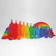 GRIMM´S Regenbogenbande 12 Freunde: kombiniert mit anderen Spielzeugen aus der Regenbogenwelt - Holzspielzeug Profi
